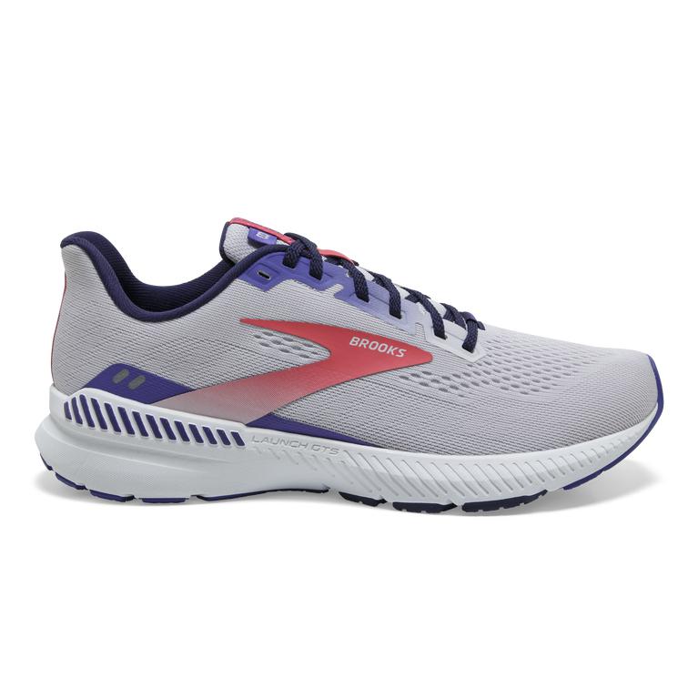 Brooks Launch GTS 8 Energy-Return Road Running Shoes - Women's - Lavender Purple/Astral/Coral (82794